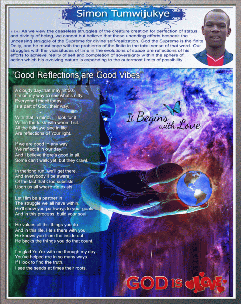 Simon Tumijukey Revelation Poetry In Motion | “Good Reflections are Good Vibes”