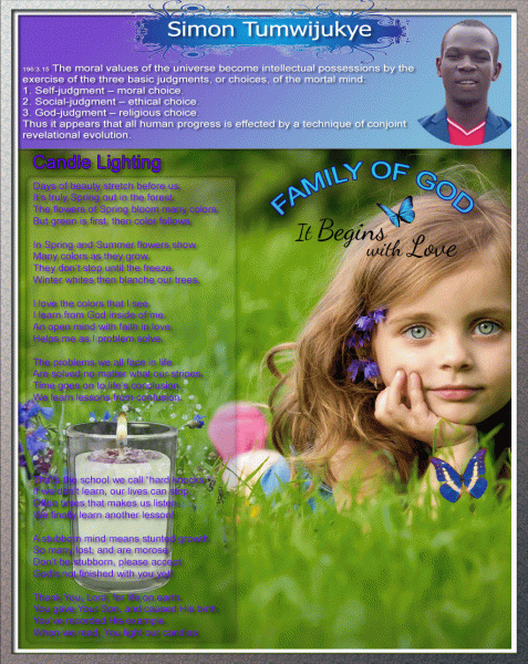 Simon Tumwijukye Revelation Poetry In Motion | Candle Lighting