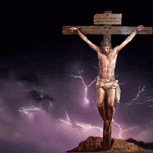 Jesus on the world of the cross