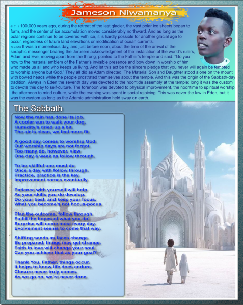 Jamison Niwamanya Revelation Poetry In Motion | The Sabbath