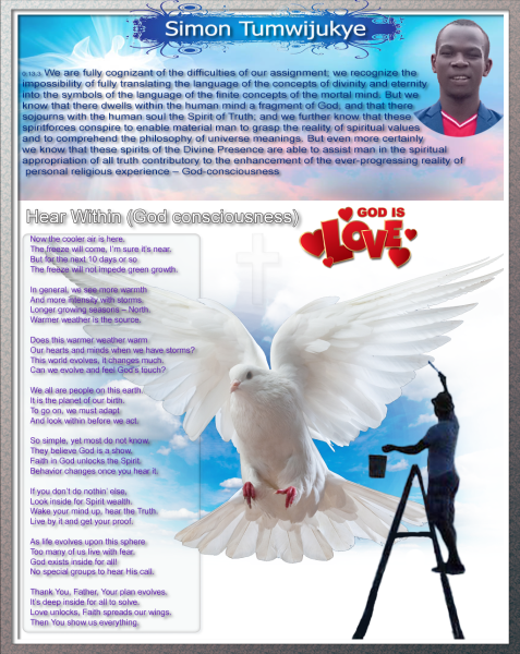 Simon Tumijukey Revelation Poetry In Motion | Hear Within (God consciousness)