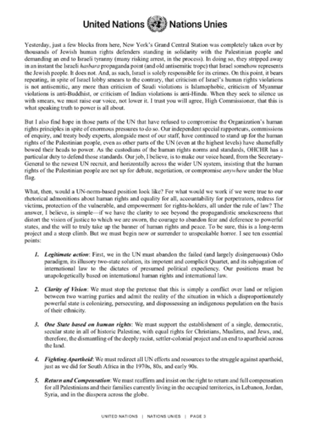 2023-10-28-Letter to Volker Turk by Craig Mokhiber UN Office of the High Commissioner for Human Rights- Resignation Letter Pg3