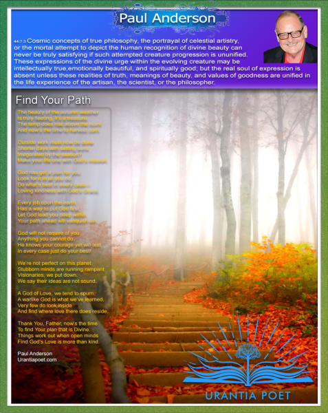 Urantia Poet Paul Anderson | Find Your Path