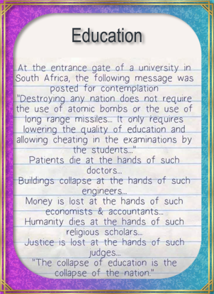 Wise Sayings Education South Africa