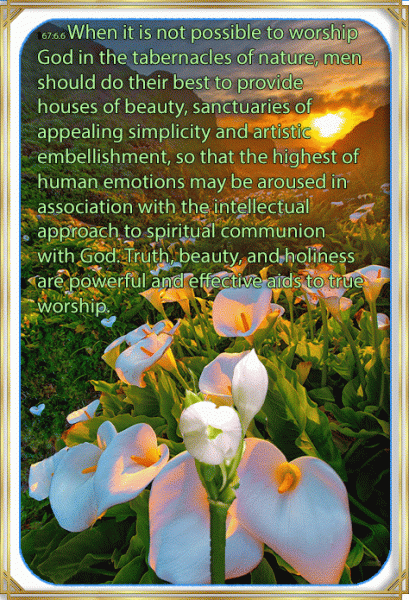 Worship God in the tabernacles of nature
