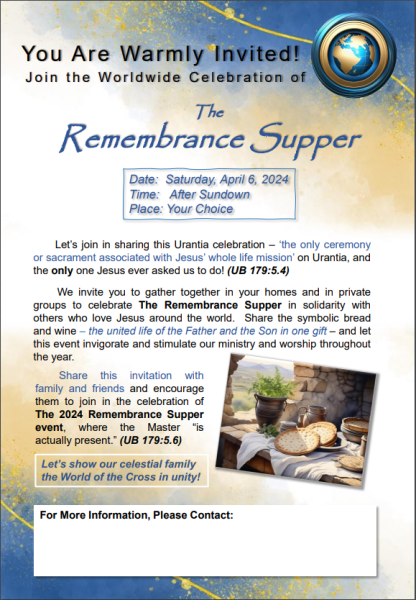 Remembrance Supper pg 1