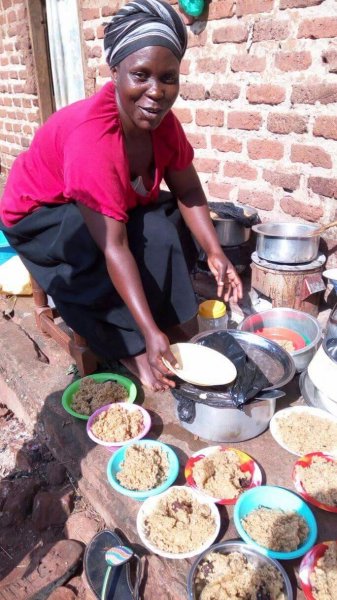 Mrs. Kawudha a widow and fine member of our staff 