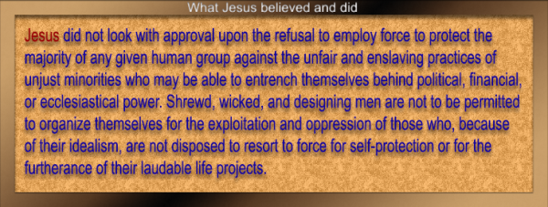 Jesus did not look with approval