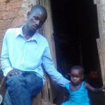 Nkuutu Samuel and the children 