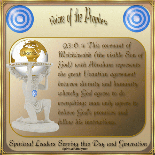 Covenant of Melchizedek between divinity and humanity