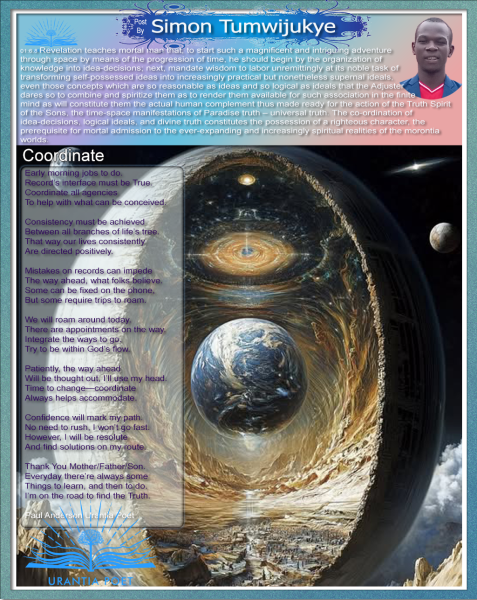 Poetry in Motion | Urantia | Poet Paul Anderson | Coordinate