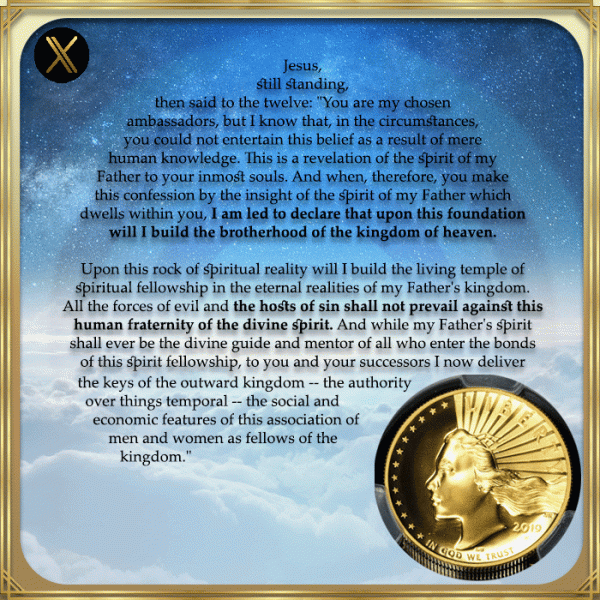 All the forces of evil and the hosts of sin shall not prevail against this human fraternity of the divine spirit