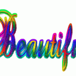 Word Art Beautiful Clr
