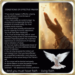 CONDITIONS OF EFFECTIVE PRAYER 