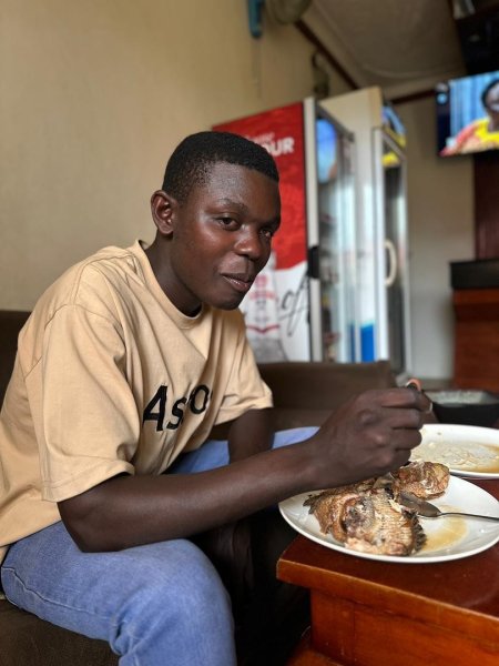 Some charity from Bro Jameson how he shared me with food