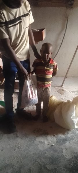 Some charity to kids who don't have what to eat with the little l have