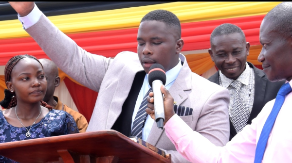 2025-05-25 Geoffrey Byamukama  sworn in as Deputy Mayor Ishongororo