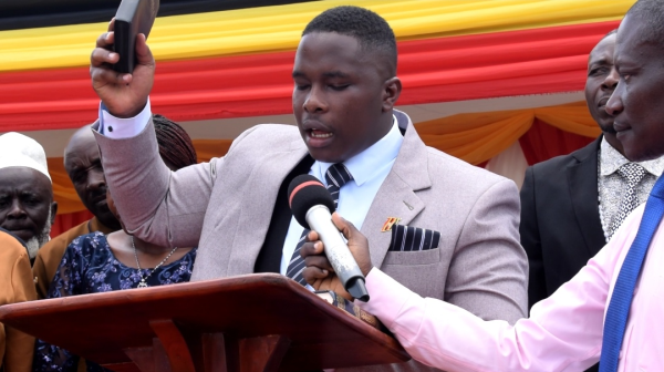 2025-05-25 Geoffrey Byamukama  sworn in as Deputy Mayor Ishongororo