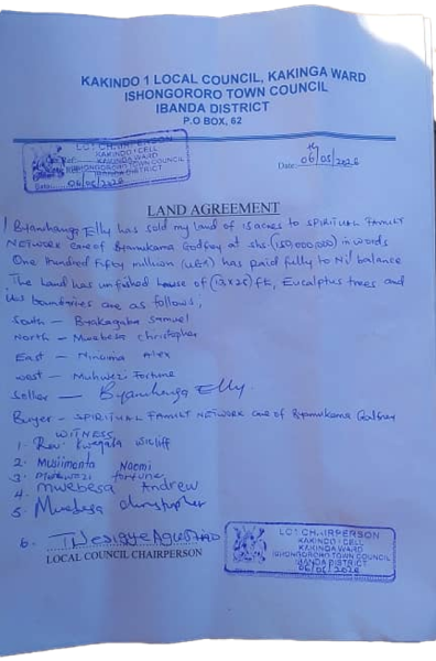 Land Agreement