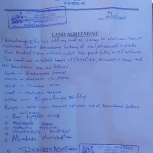 Land Agreement