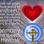 Harmony is the speech of Havona