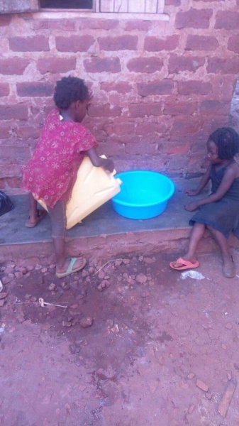 Babirye ready to bath.