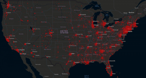 US Map coronavirus