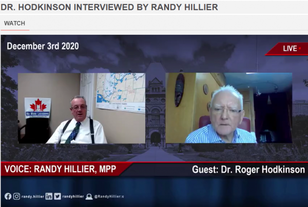 DR. HODKINSON INTERVIEWED BY RANDY HILLIER