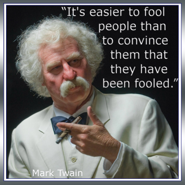 Mark Twain Fooling people