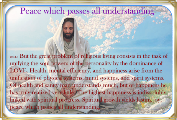 Peace that surpasses understanding